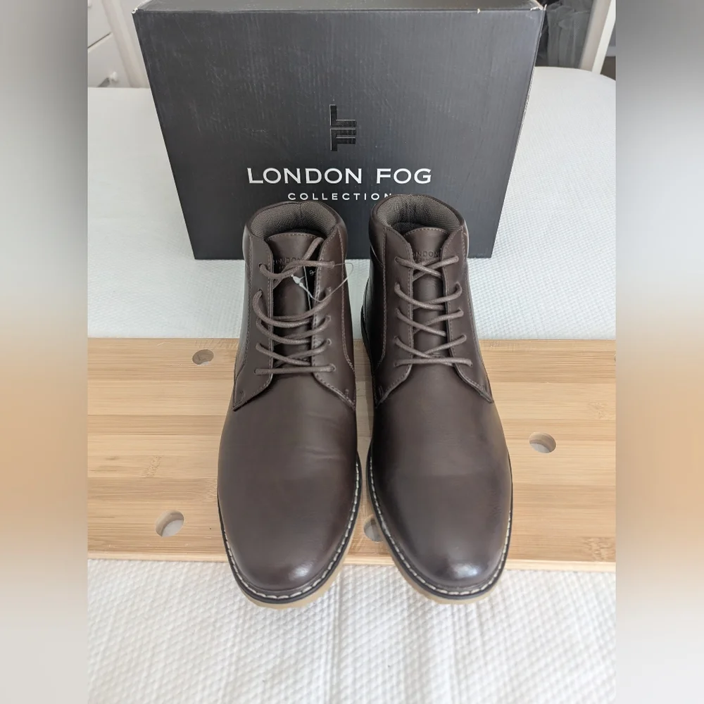 London Fog Collection LFM-Tyler Chukka Brown Sz 10M.